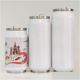 Tumblers Vacuum Insated Water Bottle Double Wall Stainless Steel Thermos Portable Wide Mouth Can Cup Travel Coke Vt1746 Drop Deliver Dhdlw