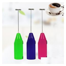 Egg Tools Coffee Matic Electric Milk Frother Foamer Drink Blender Whisk Mixer Beater Hand Held Kitchen Stirrer Cream Shake Dbc Drop Dhtjb