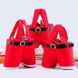 Christmas Decorations Santa Pant Candy Gift Bag Wine Bottle Er Trouser Xmas Bags Decoration Supply Dbc Drop Delivery Home Garden Fes Dhhjr