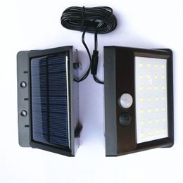 Garden Decorations Solar Power Smart Motion Sensor Wall Light 20 Led 30 Waterproof Energy Saving Lamps Outdoor Street Path Security Dhh1R