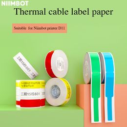 Paper Niimbot D11 Label Printer Ptype Label Paper Cable Printing Sticker for Communication Machine Room Network Cable Thermal Labels