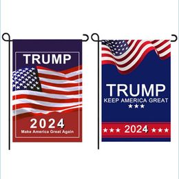Banner Flags Donald Trump 2024 Flag 30X45Cm Maga Keep Amercia Great Garden Drop Delivery Home Festive Party Supplies Dhccx