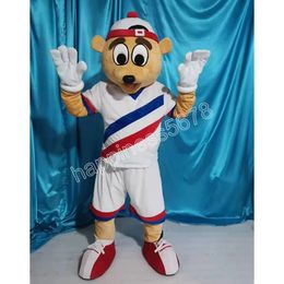 Hot Sales Bear wearing a hat Mascot Costume theme fancy dress Ad Apparel Festival Dress