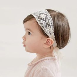 Infant Baby Cotton Lace Headband Princess Girls Lace Up Headbands Baby Photography Props Hair Band Hair Accessory