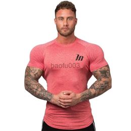 Men's T-Shirts Compression Superelastic Skinny T-shirt Men Gym Fitness Quick Dry Shirt Male Summer Tee Tops Running Sports Training Clothing J230531