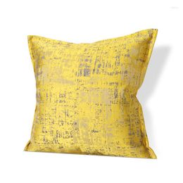 Pillow High Luxury S Case Yellow Jacquard Home Decorative Cases Covers Pillows Sofa Bed Room Pillowscase
