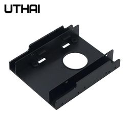 Adapters UTHAI G19 Double Layer 2.5 Inch to 3.5 Inch Bracket Plastic Hard Disk Holder Laptop Mechanical SSD Solid State Adapter