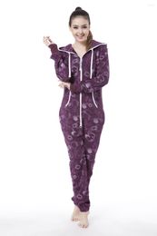 Women's Jumpsuits Nordic Way Fashion One Piece Jumpsuit Printed Flower Women Romper Unisex Playsuit Onesie