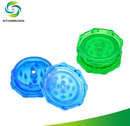 Smoking Pipes Transparent 2-layer plastic smoke grinder with a diameter of 50mm