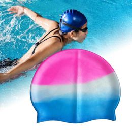 Swimming caps Women's anti slip and waterproof printed swimming cap P230531