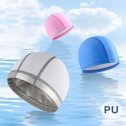 caps Pu Coated Unisex Silicone Women's Adult Protects Ears Long Hair Comfortable Swimming Hat P230531