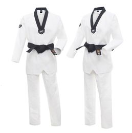 Other Sporting Goods Taekwondo Clothing Adult Children Kids Karate Suit Martial Arts Training Sets Kung Fu Uniform For Women Men White Belt 230530