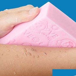 Bath Brushes Sponges Scrubbers Powerf Remove Mud Decontamination Body Shower 2 Size Exfoliating Sponge Adt Baby Bathing Artifact Dho6B