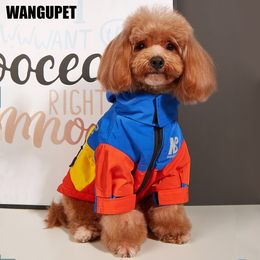 Dog Apparel Waterproof big dog clothes Winter warm pet raincoat for medium large Fashion Cool Jacket French bulldog Chihuahua Outfit 230531