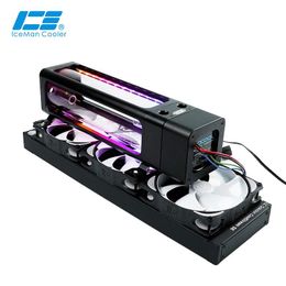 Cooling IceManCooler DX5 240 Water Cooling ARGB Tank Combo D5 Pump Reservoir With Bracket +5V 3PIN AURA Motherboard Silver White Black