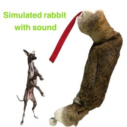 Equipment Simulation Rabbit With Sound Dog Bites Tug Whippet,Gree,Greyhound And Other Hound Training Tools Interactive Dog Toy Pet Supply