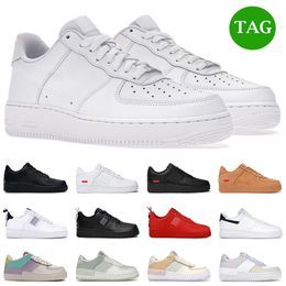 nike air force 1 airforce 1 men women 1 casual shoes one low platform sneakers classic Triple White Black Utility Red Flax Pale Ivory mens trainers outdoor sports