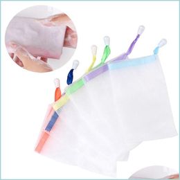 Other Bath Toilet Supplies Bathroom Soft And Hangable Soap Foam Mesh Bag To Clean The Foaming Net Drop Delivery Home Garden Dhikv