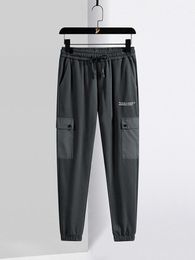 Pants 2022 New Spring Summer Cargo Sweatpants Men Sportswear Black Grey Joggers Casual Cotton Track Pants Plus Size
