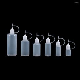 Storage Bottles 5/10/20/30/50/100ML Resuable Needle Tip Glue Applicator Plastic Bottle For Paper Quilling DIY Scrapbooking Craft Tool