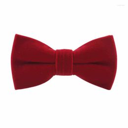 Bow Ties Adjustable Velvet Mens Bowtie Party Tuxedo Accessories Neck Tie Blue Neckwear Wedding Adult Burgundy Pre-Tied HJ49