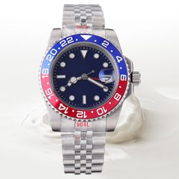 mens watches mechanical with box 40mm brand watch 904L Steel multicolor dial ceramic bezel sapphire glass Super Luminous WristWatches dhgate montre de luxe