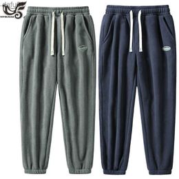 Men's Pants Plus Size S~8XL Casual Pants Women Men Fitness Sportswear Tracksuit Polar Fleece Sweatpants For Streetwear Gyms Joggers Trousers L230520