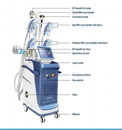 cryo 360 cryolipolysis fat freeze cavitation machine Muscle Stimulator weight loss 40k cavitation body face RF lipo-laser Beauty Equipment