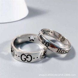 designer Jewellery bracelet necklace star hollowed out male female lovers 925 letters Valentine's Day gift pair ring trend high quality
