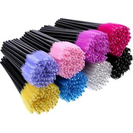 Tools Hotting 5/50pcs Eyelash brush Extension Disposable Eye lashes Make Up Brushes Eyebrow Mascara Wand Applicator flexible can bent