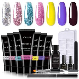 Dresses Nail Christmas Gift Kit Poly Uv Nail Gel Semi Permanent Gel Polish for Manicure Set Nails Art Nail Supplies for Professionals