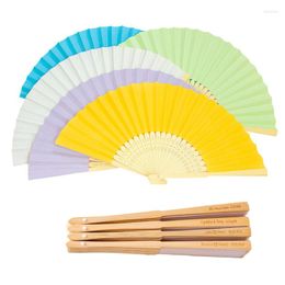 Party Favour Personalised Folding Paper Hand Fan Fold Vintage Fans Wedding Favours Baby Shower Gift Decoration