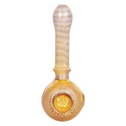 Latest Colourful Bubble Thick Glass Pipes Portable Dry Herb Tobacco Philtre Spoon Snowflake Screen Bowl Smoking Bong Holder Waterpipe Hand Holder Tube