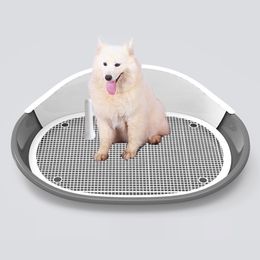 Housebreaking Pet Training Toilet Tray Lattice Puppy Pee Tray Urinal Dog Litter Tray Reusable Dog Toilet for Small Medium Dogs Pets Supplies