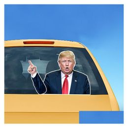 Other Decorative Stickers Us Presidential Election Car Biden Windshield Sticker Trump American Wiper Vt1582 Drop Delivery Home Garden Dhbjd