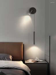 Wall Lamps Modern Led Lamp Retro Glass Sconces Light Gooseneck Applique Mural Design Crystal Sconce Lighting