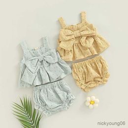 Clothing Sets Baby Girls Clothes Set New Floral Plaid TopandPP Shorts Summer Newborn Infant Suit