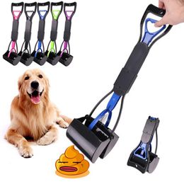 Bags Pet Pooper Scooper Long Handle Jaw Poop Scoop Clean Pick Up Animal Waste Dog Puppy Cat Waste Picker Cleaning Tools Outdoor