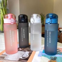 780ml large capacity sports water fruit lemon juice bottle transparent outdoor travel plastic cup beverage P230530