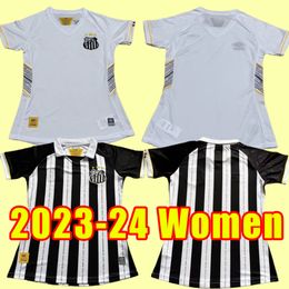 23 24 Santos FC soccer jerseys Nations 2023 ANGELO SOTELDO 2024 LEONARDO football shirt CAMISA fans version home away women girl