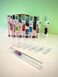 Smoking Pipes Built in Coloured diamond glass pipe