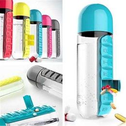 water bottle Multifunctional Innovative Cup 7 Company Outdoor Portable Convenient Water Bottle Medical Box P230530