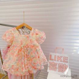Clothing Sets 2Pcs Girls Summer New Fashion Flower Top Shorts Princess Kids Clothes Children Suits