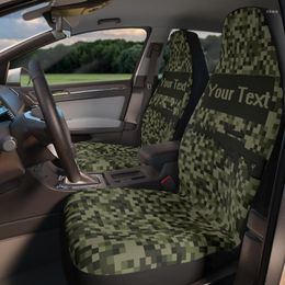 Car Seat Covers Pixeled Military Custom For Camo Camouflage Gift F
