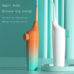 Whitening YAS Portable Oral Irrigator Clean Mouth Wash Your Tooth Manual Water Flosser No Electricity ABS