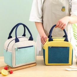 Storage Bags Insulated Bento Lunch Box Thermal Bag Large Capacity Food Zipper Container For Cooler Travel Picnic Handbags