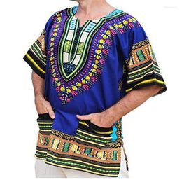 Camisas casuais masculinas 2023 camisa unissex masculina e feminina africana Big Big Hiji Multi-Color Walking