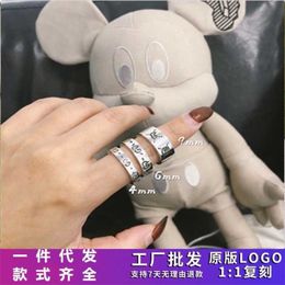 20% off 2023 New designer Jewellery bracelet necklace Ancient Ghost Skull couple elf simple trend men's women's pair ring