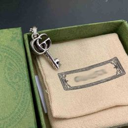 2023 New designer jewelry bracelet necklace ring 925 old vine carving shape key pendant men's women's for gifts