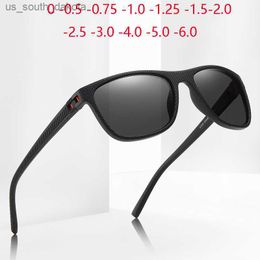 Outdoors Sport Driving Myopia Sunglasses Men Polarised Fashion Anti-Glare Prescription Sun Glasses For Men 0 -0.5 -0.75 To -6.0 L230523